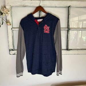 Mitchell & Ness Navy Hoodie with Red Accents \ St. Louis Cardinals Hoodie